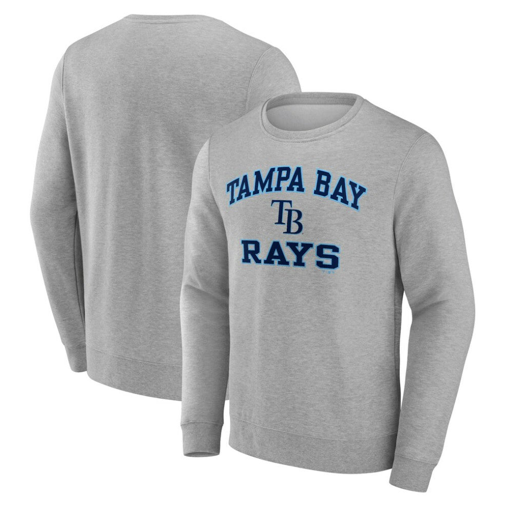 Tampa Bay Rays Heart & Soul Pullover Sweatshirt Heather Gray