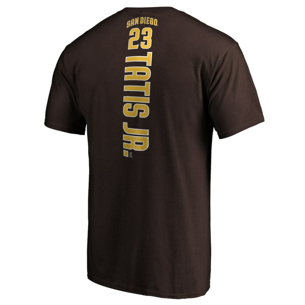 Fernando Tatis Jr. San Diego Padres Playmaker Name & Number T-Shirt Brown