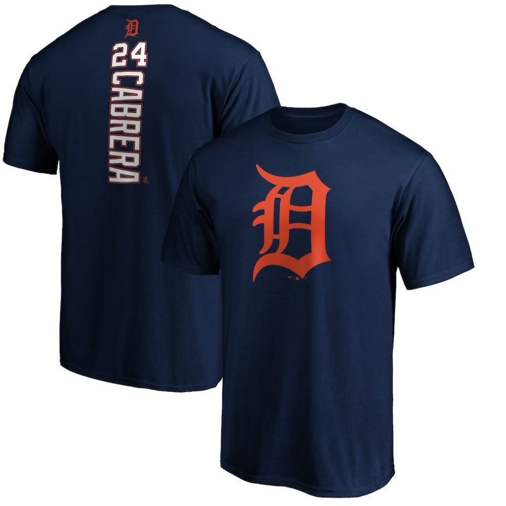 Detroit Tigers Playmaker Name & Number T-Shirt Navy