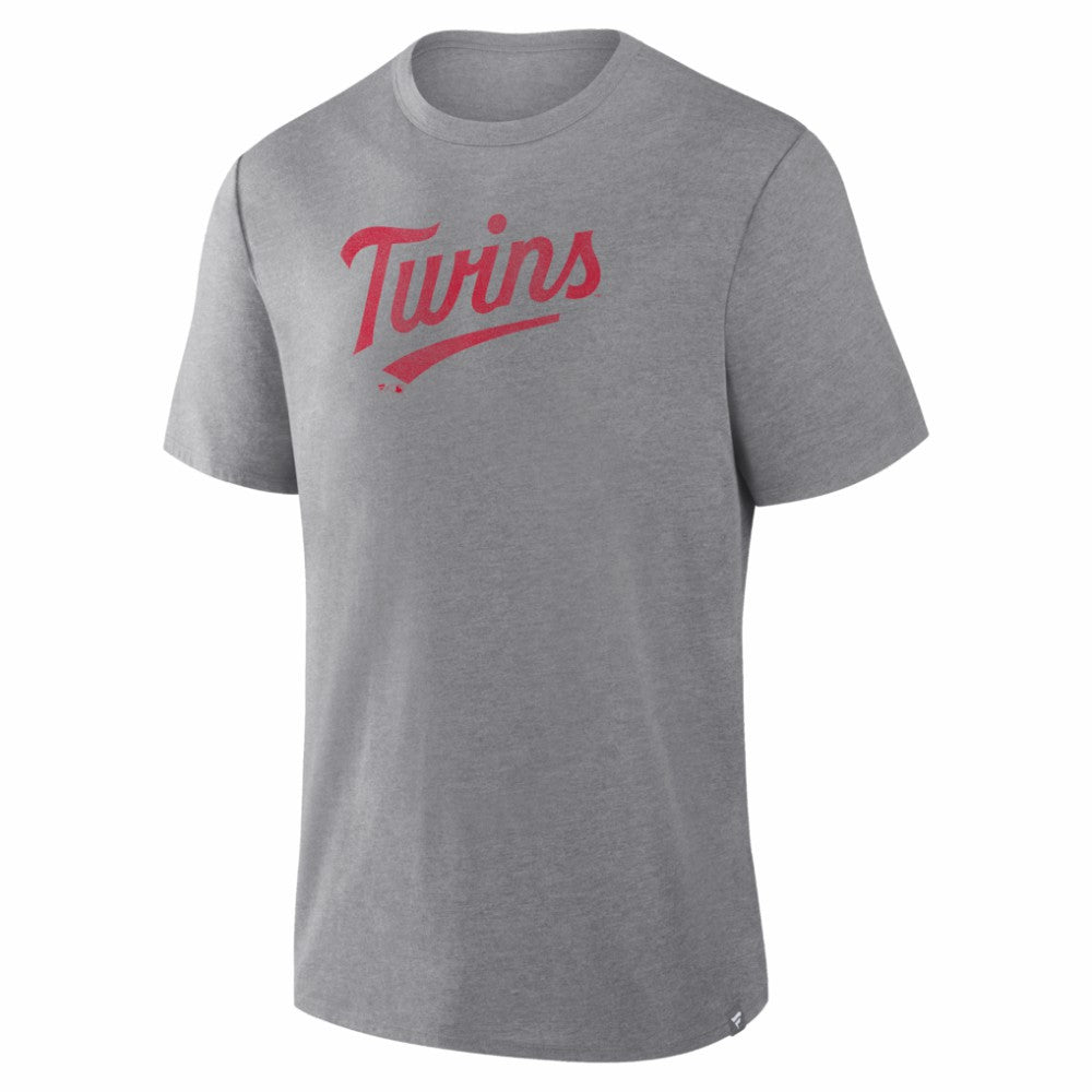 Minnesota Twins Play Tribute Tri-Blend T-Shirt Heather Gray