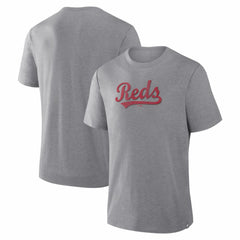 Cincinnati Reds Play Tribute Tri-Blend T-Shirt Heather Gray