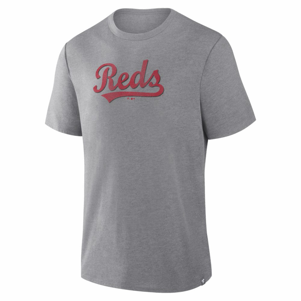 Cincinnati Reds Play Tribute Tri-Blend T-Shirt Heather Gray
