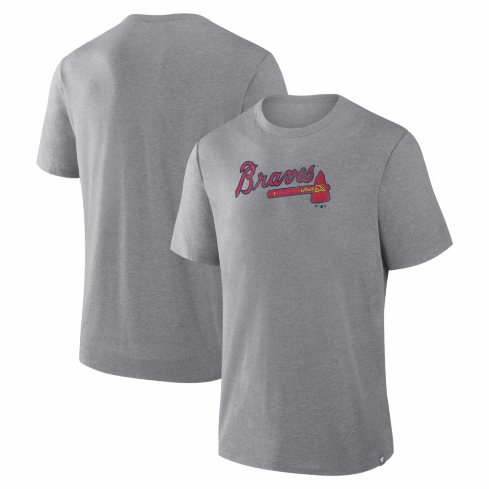 Atlanta Braves Play Tribute Tri-Blend T-Shirt Heather Gray