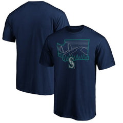 Seattle Mariners Team Adrenaline T-Shirt Navy