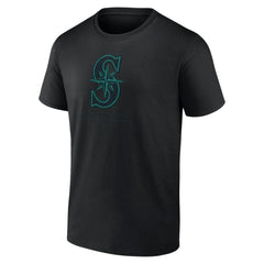 J.P. Crawford Seattle Mariners Double Play Name & Number T-Shirt Black
