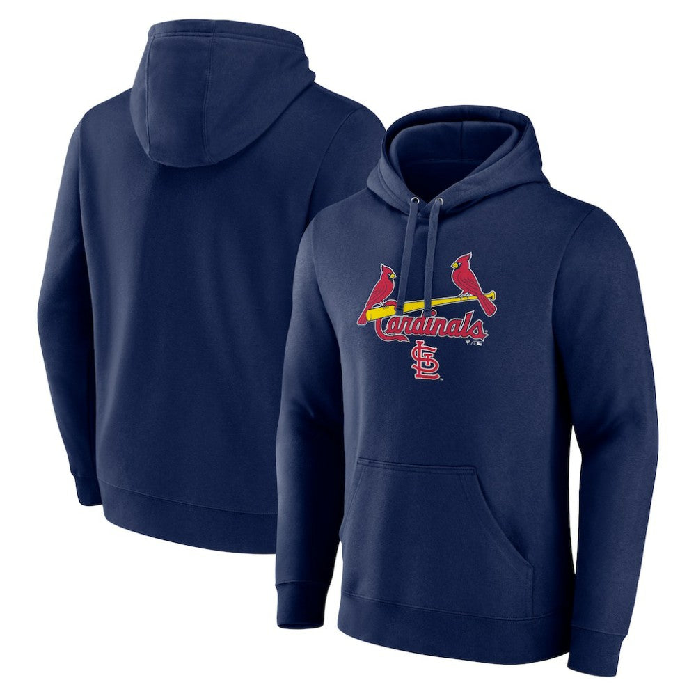 St. Louis Cardinals Team Lockup Pullover Hoodie Navy