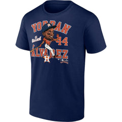 Yordan Alvarez Houston Astros Caricature T-Shirt Navy