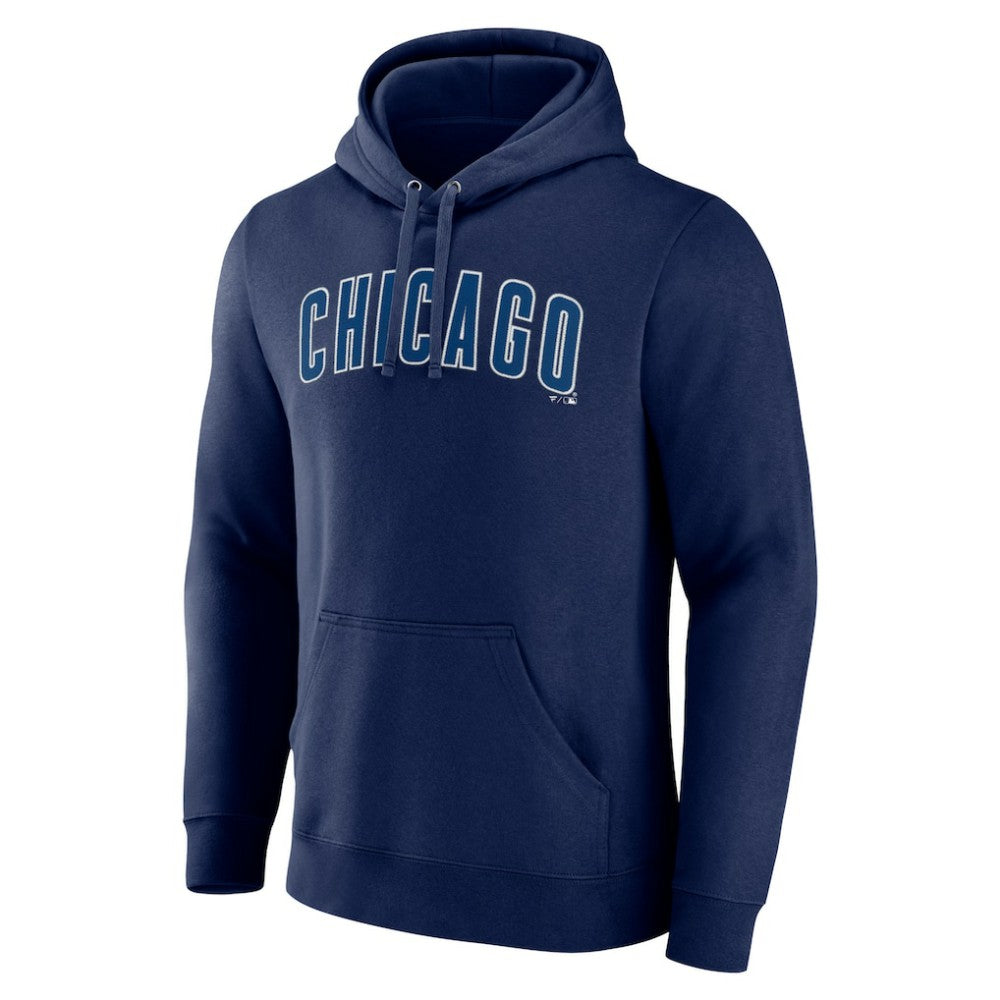 Chicago Cubs Official Wordmark Pullover Hoodie Navy