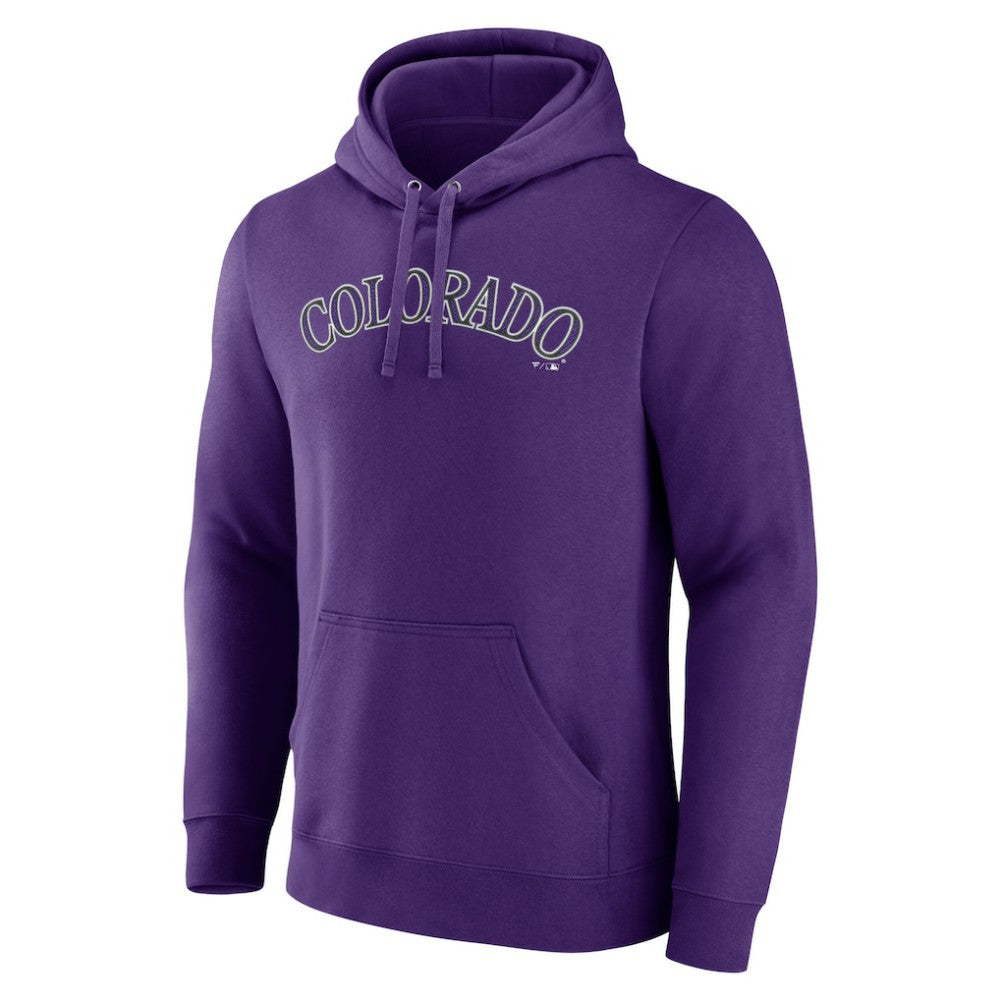 Colorado Rockies Official Wordmark Pullover Hoodie Purple