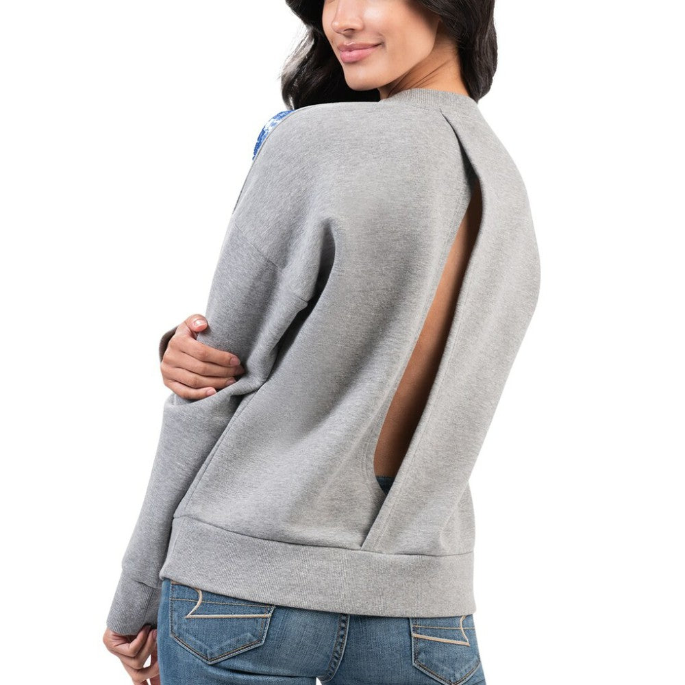 New York Rangers G-III 4Her by Carl Banks Women's Penalty Box Pullover Sweatshirt Gray