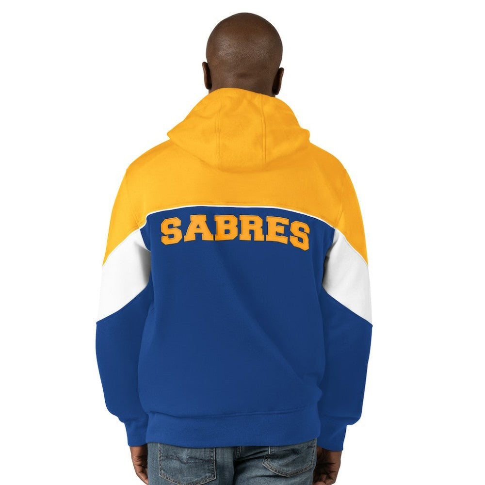 Buffalo Sabres Starter Power Forward Full-Zip Hoodie Royal/Gold