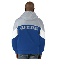 Toronto Maple Leafs Starter Power Forward Full-Zip Hoodie Blue/Gray