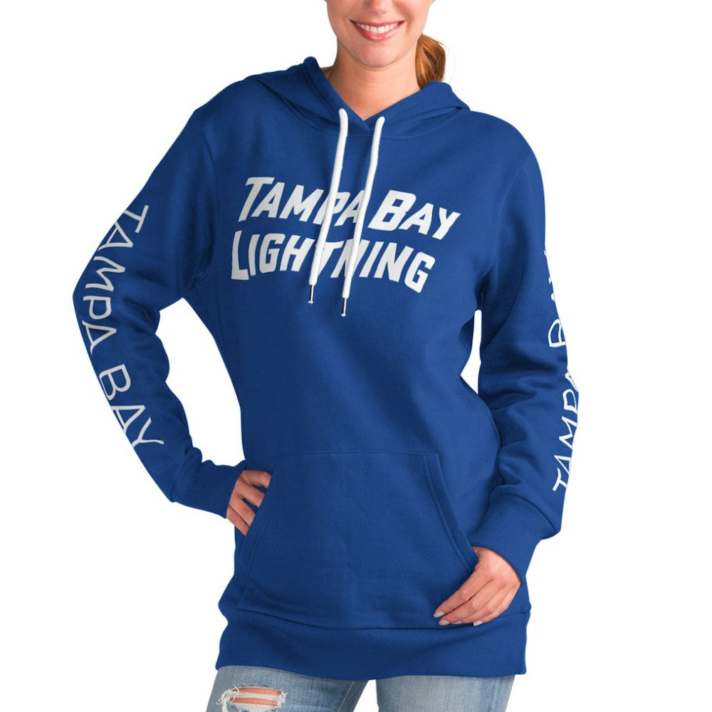 Tampa Bay Lightning G-III 4Her by Carl Banks Women's Overtime Pullover Hoodie Blue