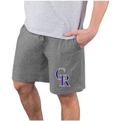 Colorado Rockies Concepts Sport Quest Knit Jam Shorts Charcoal