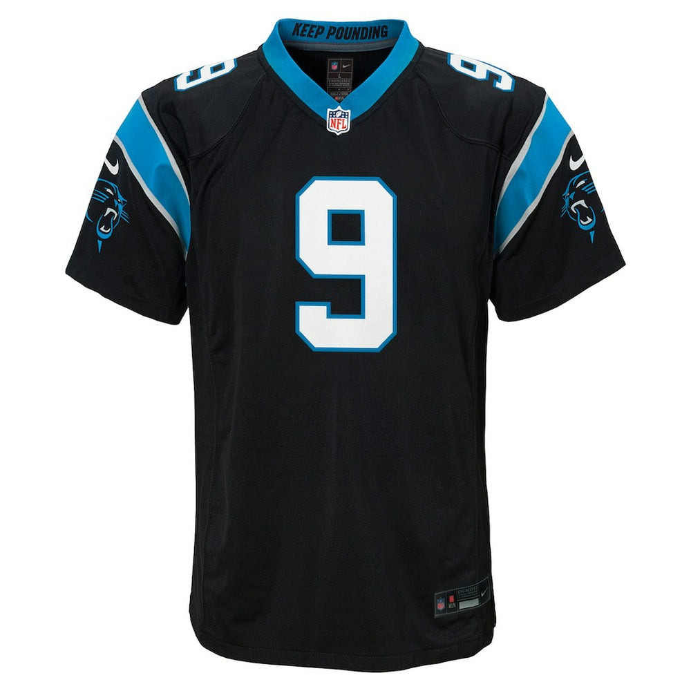 Bryce Young Carolina Panthers Youth Game Jersey - Black