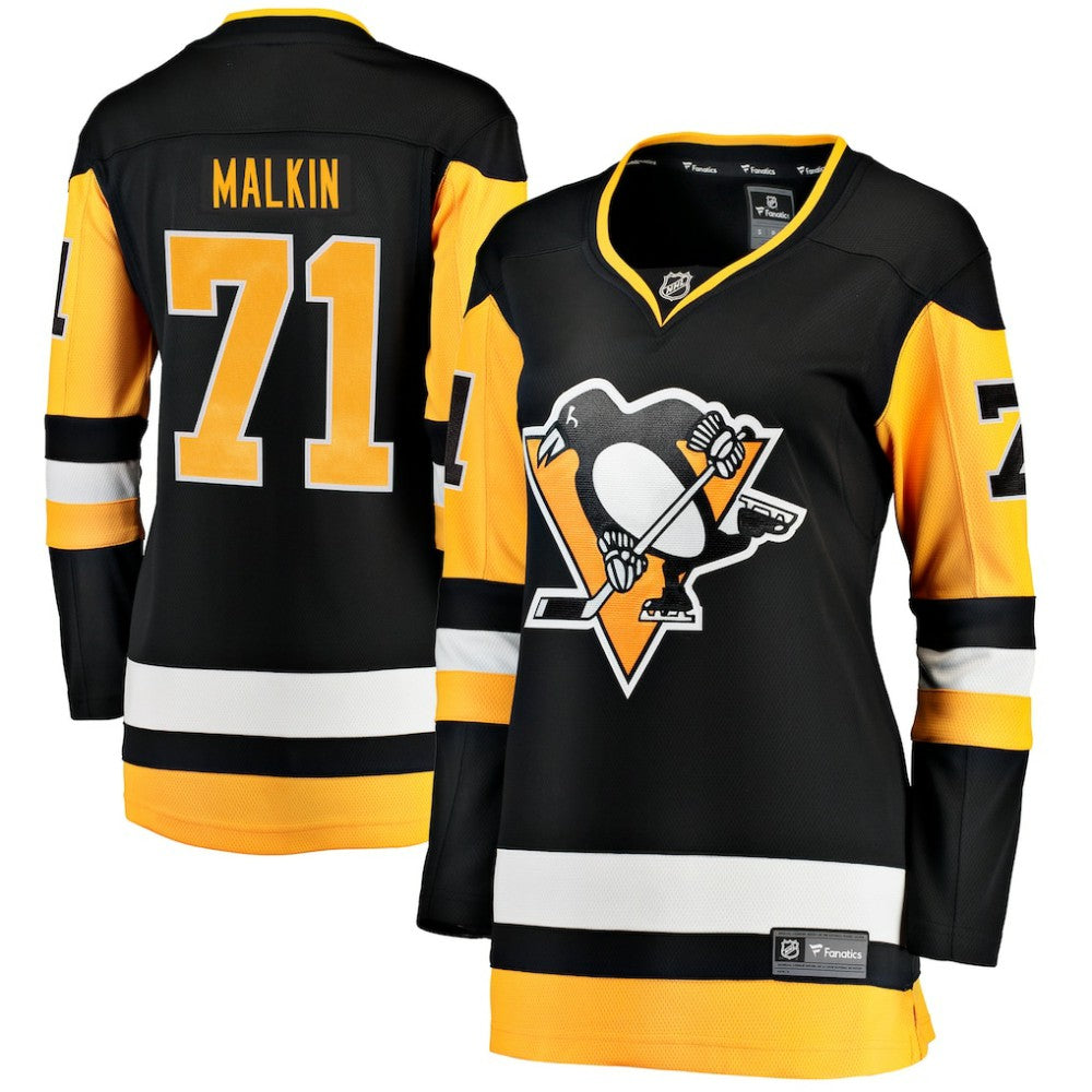 Evgeni Malkin Pittsburgh Penguins Fanatics Women's Home Breakaway Player Jersey Black