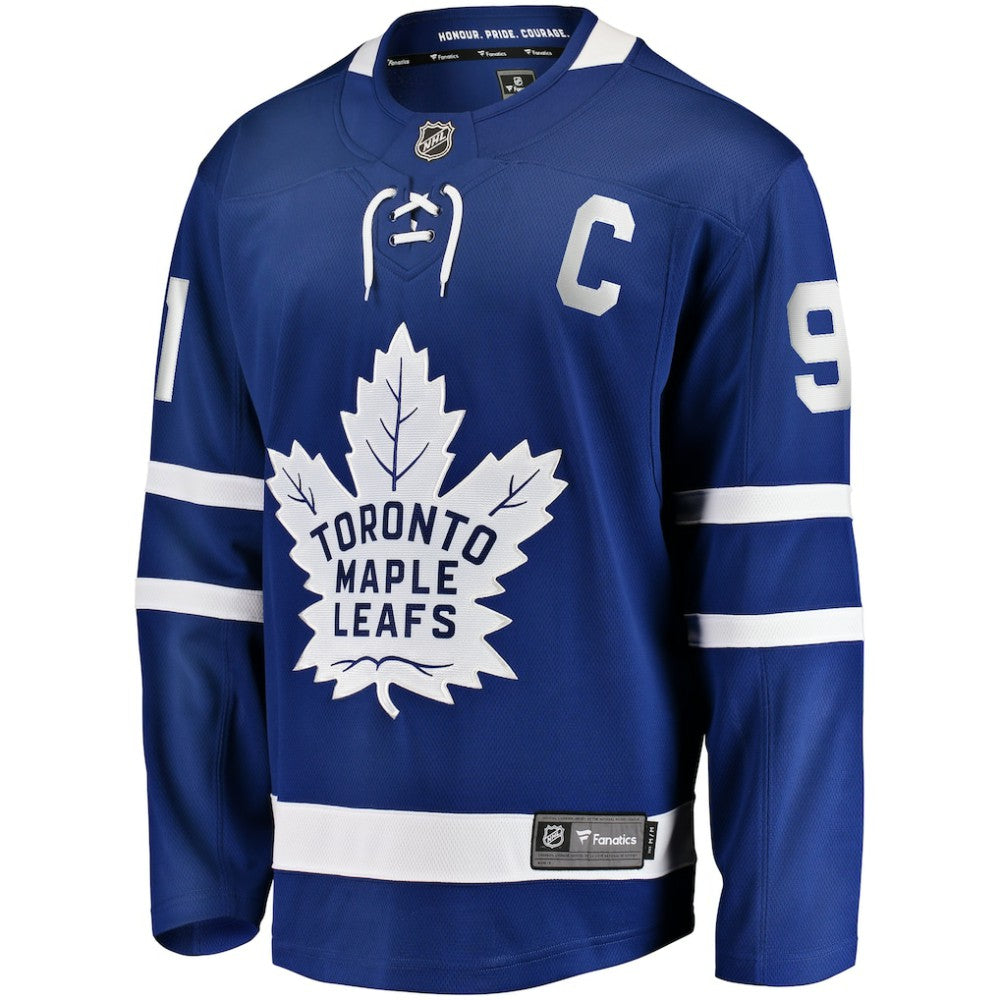John Tavares Toronto Maple Leafs Fanatics Captain Patch Home Breakaway Jersey Blue