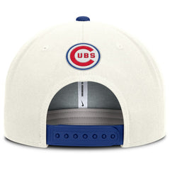 Chicago Cubs Cooperstown Pro Dri-FIT Snapback Hat Cream/Royal | Nike