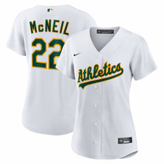 Jeff McNeil Athletics Women's Home Replica Jersey - White
