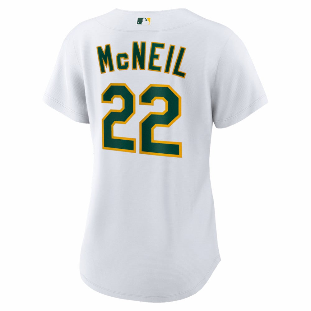 Jeff McNeil Athletics Women's Home Replica Jersey - White