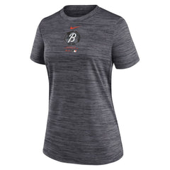 Baltimore Orioles Women's City Connect Practice Velocity T-Shirt Charcoal | Nike