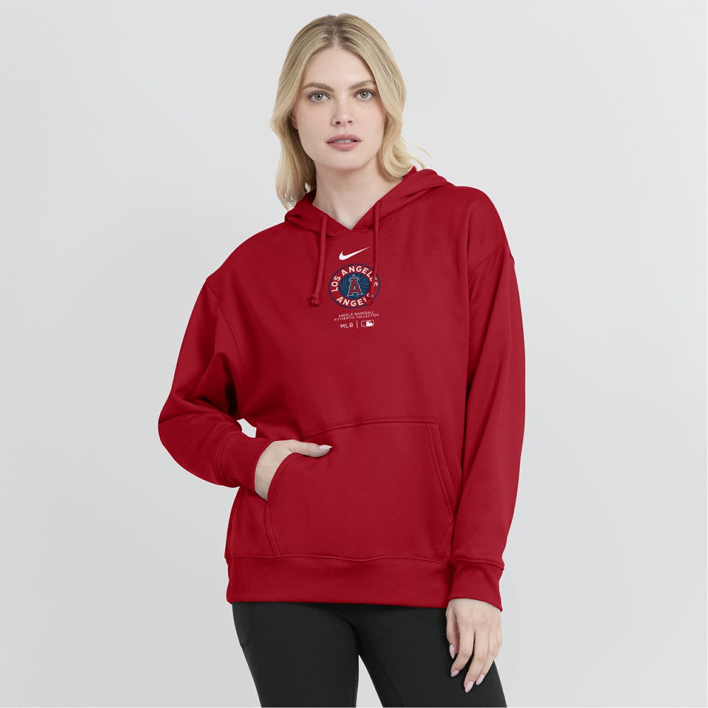 Los Angeles Angels Women's City Connect Practice Performance Pullover Hoodie Red | Nike