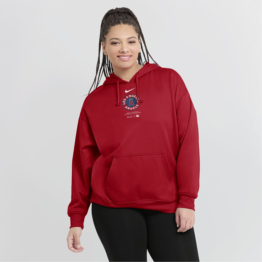 Los Angeles Angels Women's City Connect Practice Performance Pullover Hoodie Red | Nike