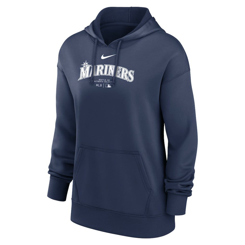 Seattle Mariners Women's Authentic Collection Performance Pullover Hoodie Navy | Nike