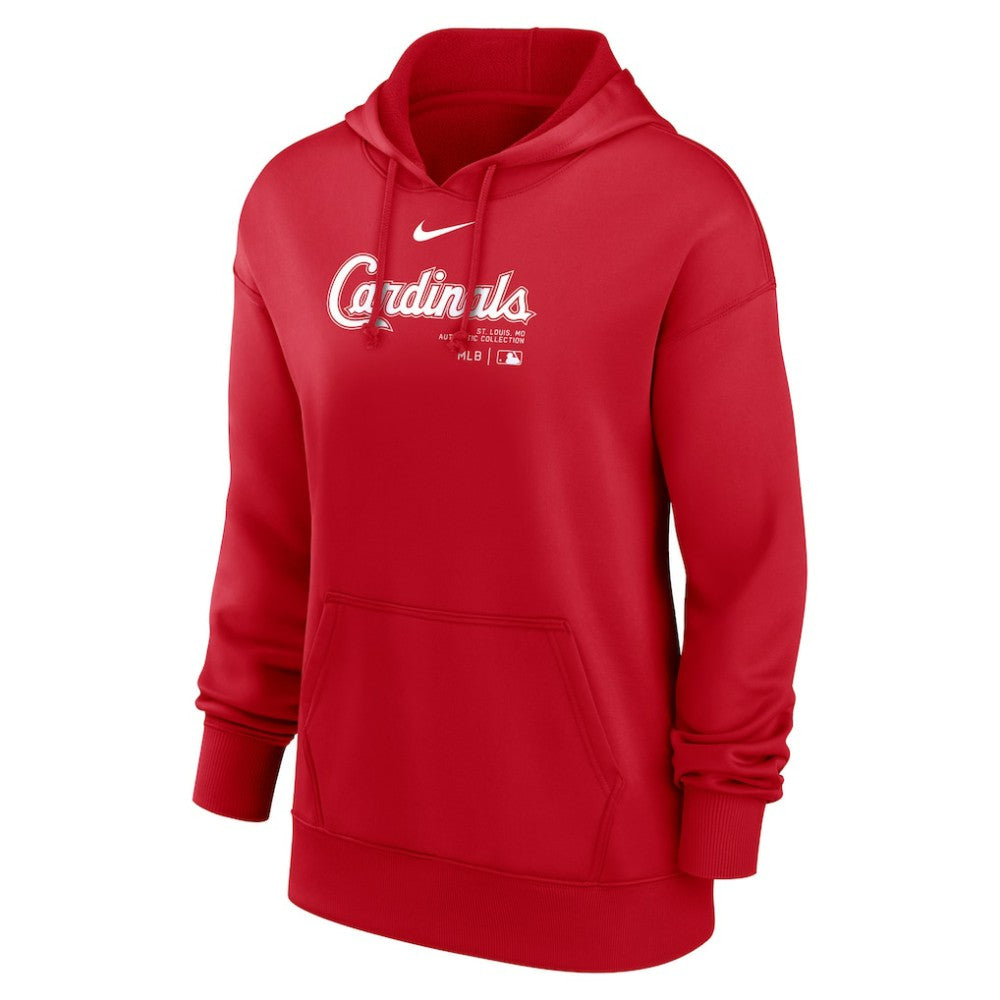 St. Louis Cardinals Women's Authentic Collection Performance Pullover Hoodie Red | Nike