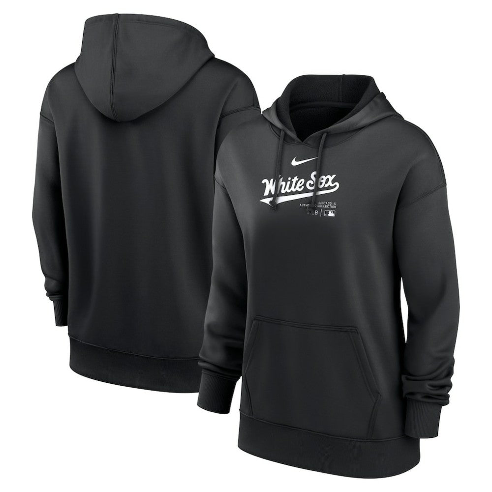 Chicago White Sox Women's Authentic Collection Performance Pullover Hoodie Black | Nike