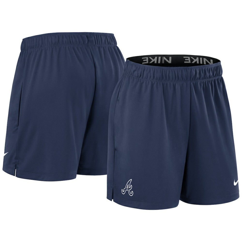 Atlanta Braves Women's Authentic Collection Knit Shorts Navy | Nike