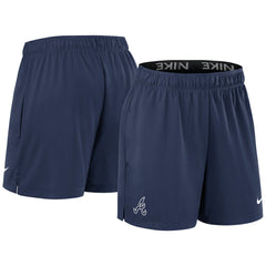Atlanta Braves Women's Authentic Collection Knit Shorts Navy | Nike
