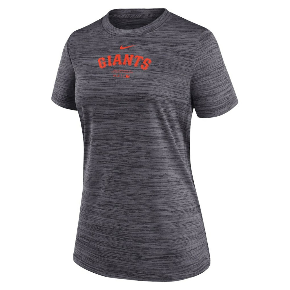 San Francisco Giants Women's Authentic Collection Velocity Performance T-Shirt Black | Nike