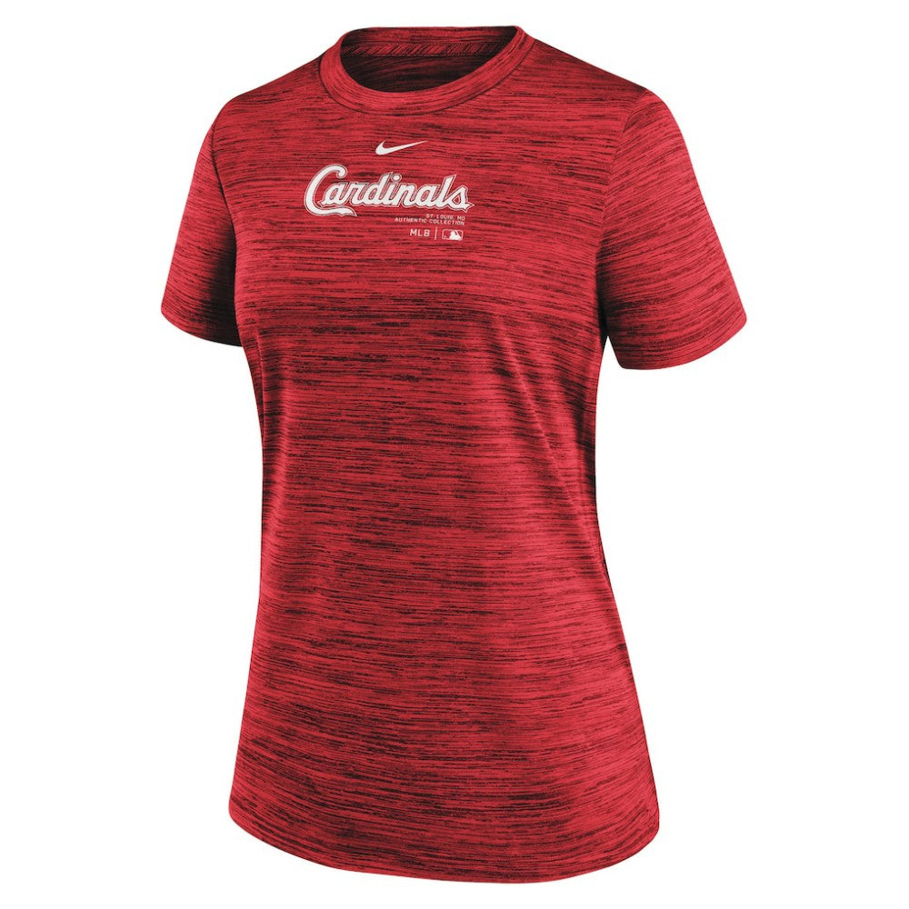 St. Louis Cardinals Women's Authentic Collection Velocity Performance T-Shirt Red | Nike