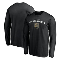 Vegas Golden Knights Team Lockup Long Sleeve T-Shirt Black