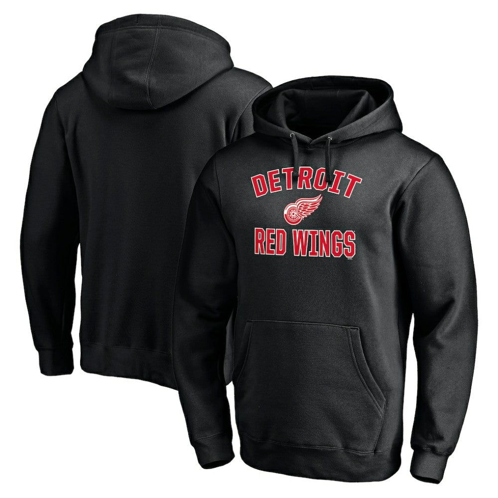 Detroit Red Wings Victory Arch Pullover Hoodie Black