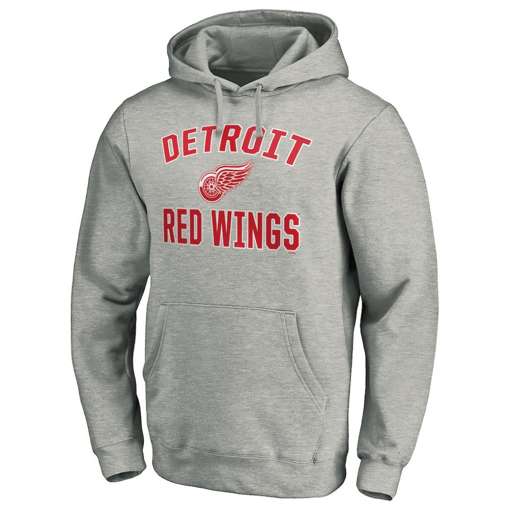 Detroit Red Wings Victory Arch Pullover Hoodie Gray