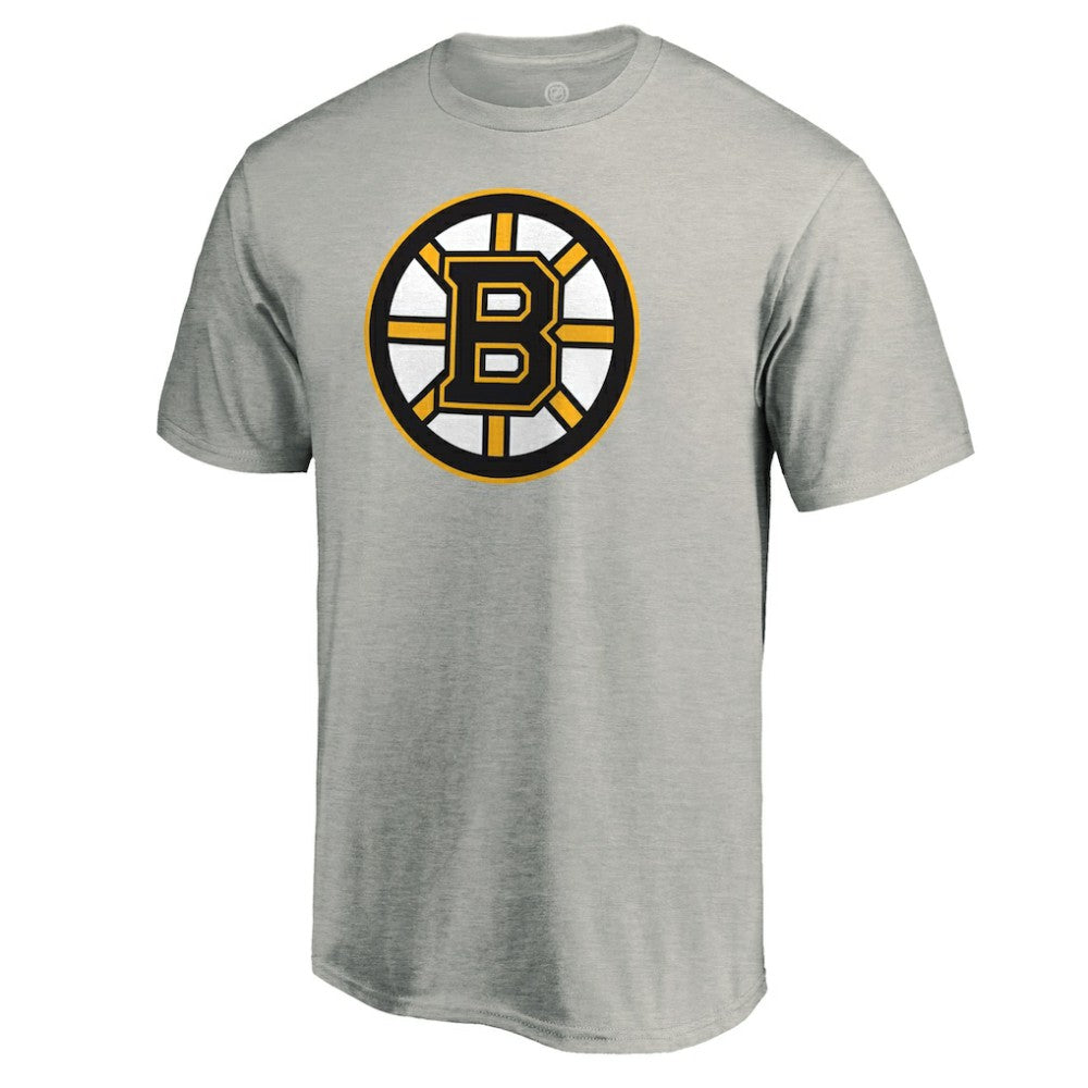 Boston Bruins Primary Logo T-Shirt Heather Gray
