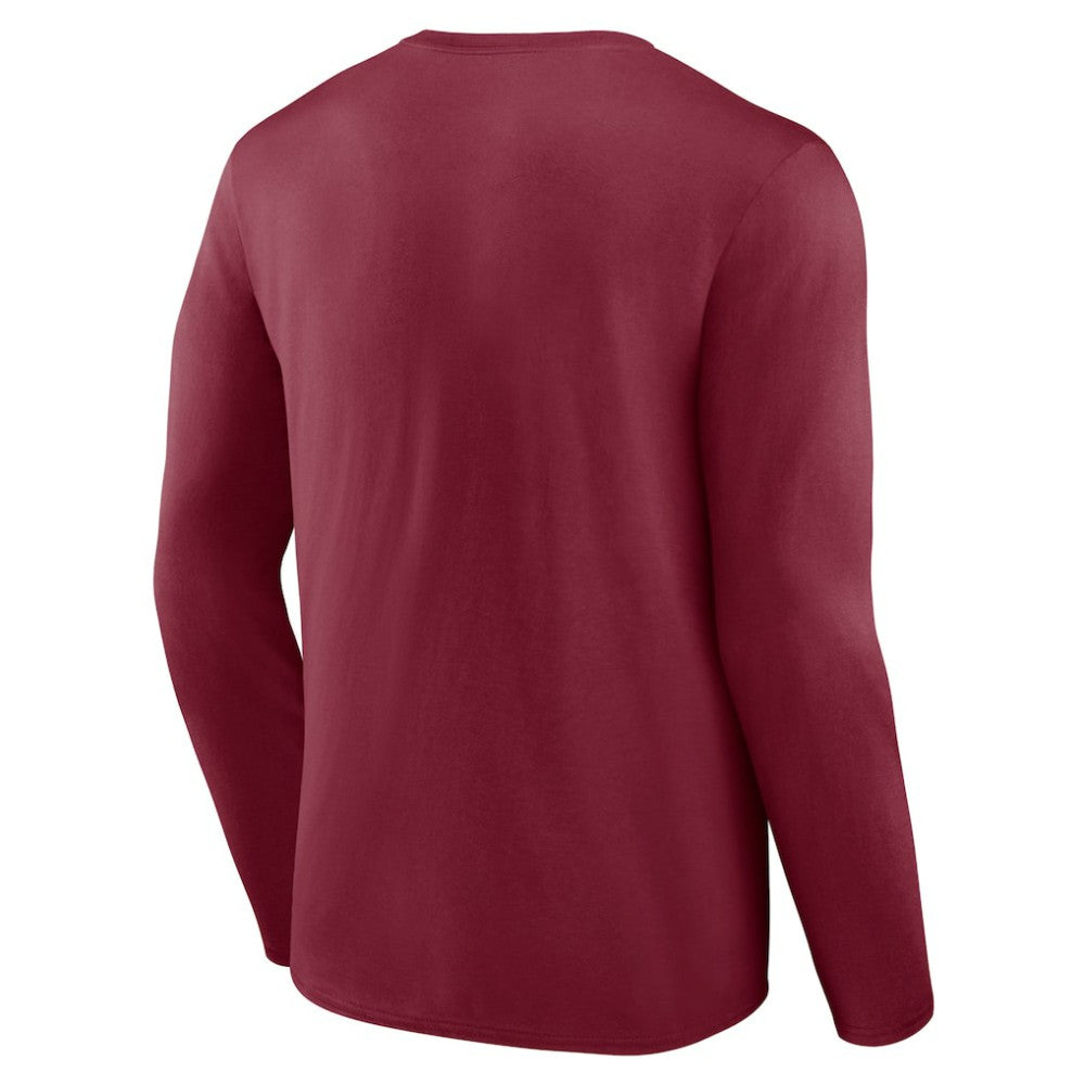 Colorado Avalanche Primary Logo Long Sleeve T-Shirt Burgundy