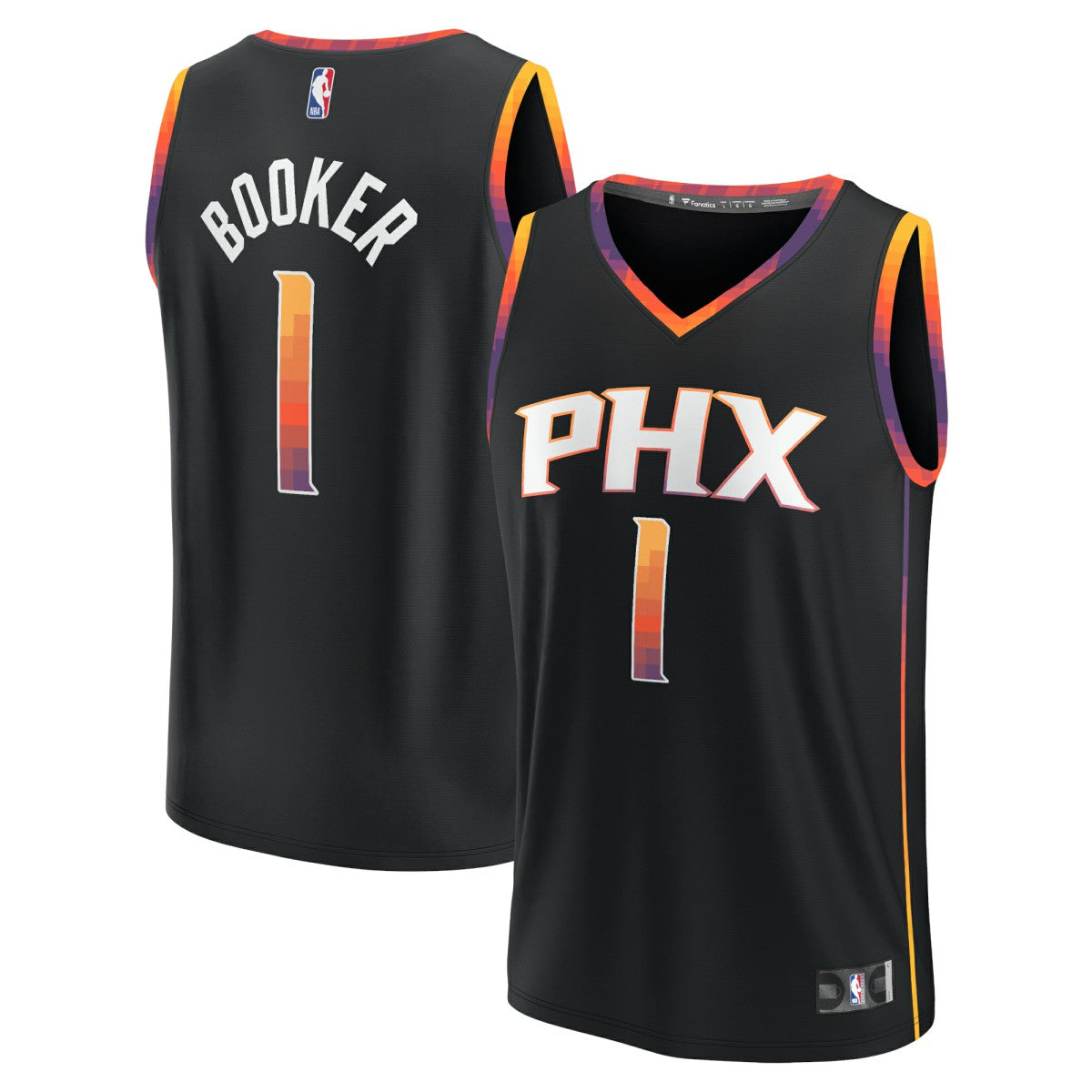 Devin Booker Phoenix Suns Fast Break Replica Player Jersey - Statement Edition - Black