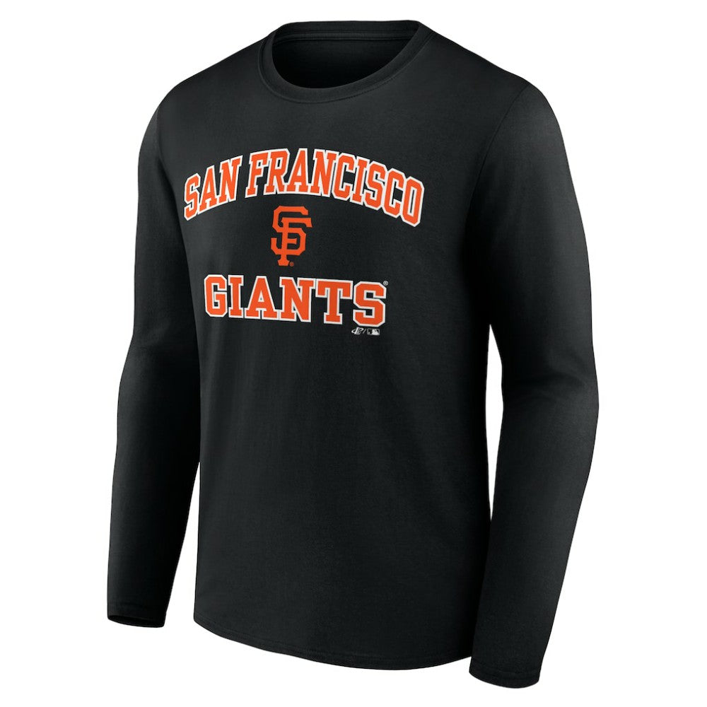 San Francisco Giants Logo Athletic Heart & Soul Long Sleeve T-Shirt Black
