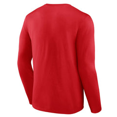 Philadelphia Phillies Logo Athletic Heart & Soul Long Sleeve T-Shirt Red