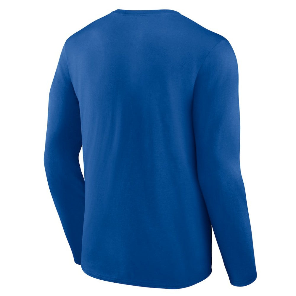 Chicago Cubs Logo Athletic Heart & Soul Long Sleeve T-Shirt Royal