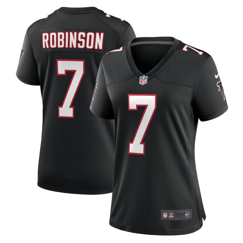 Bijan Robinson Atlanta Falcons Women's Alternate Game Jersey - Black