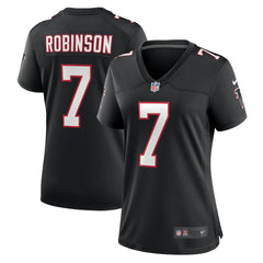 Bijan Robinson Atlanta Falcons Women's Alternate Game Jersey - Black
