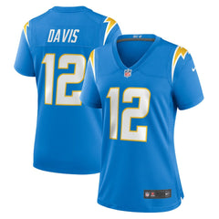 Derius Davis Los Angeles Chargers Women's Team Game Jersey - Powder Blue