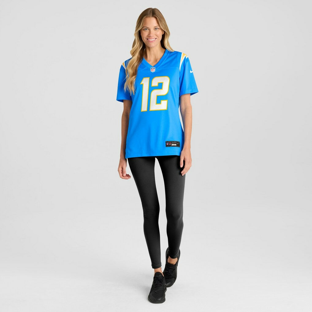 Derius Davis Los Angeles Chargers Women's Team Game Jersey - Powder Blue