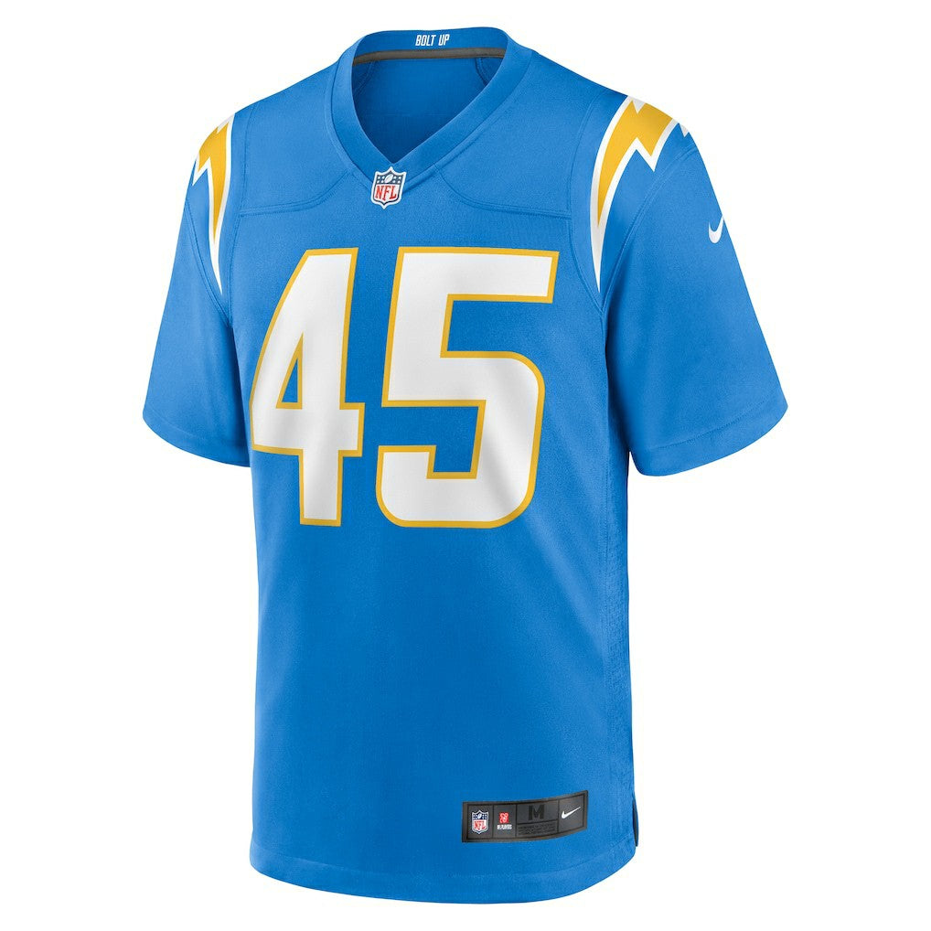 Tuli Tuipulotu Los Angeles Chargers Team Game Jersey - Powder Blue
