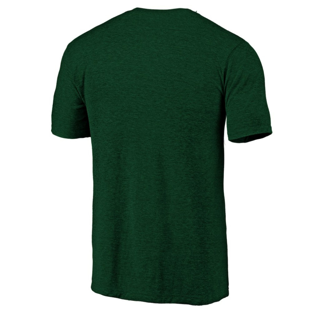 Athletics Official Logo Tri-Blend T-Shirt Heather Green