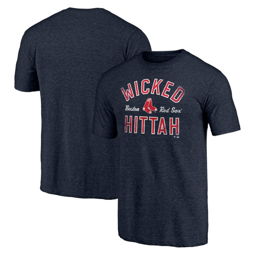 Boston Red Sox Hometown Collection Wicked Hittah Tri-Blend T-Shirt Heather Navy